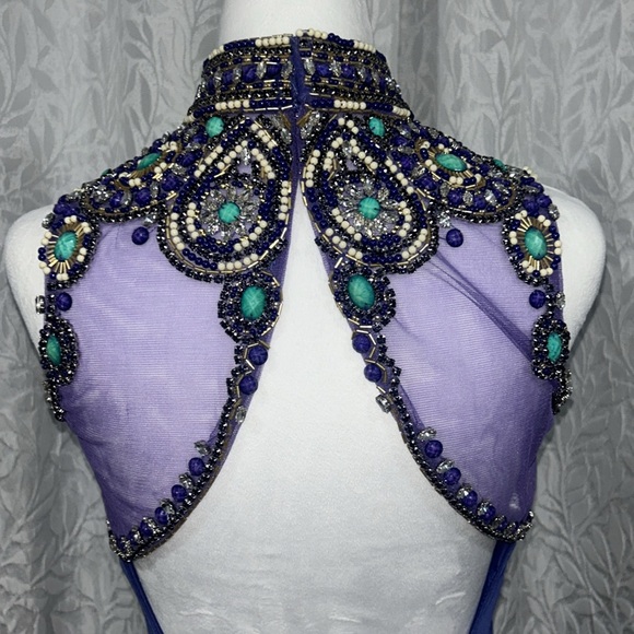 PURPLE SHERI HILL PROM DRESS - Picture 8 of 16